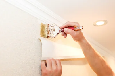 Pose de papier peint à Salperwick — revêtements muraux et toiles de verre